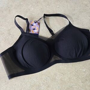 Honeylove Black Wireless Bra Sz 38 B/C New
